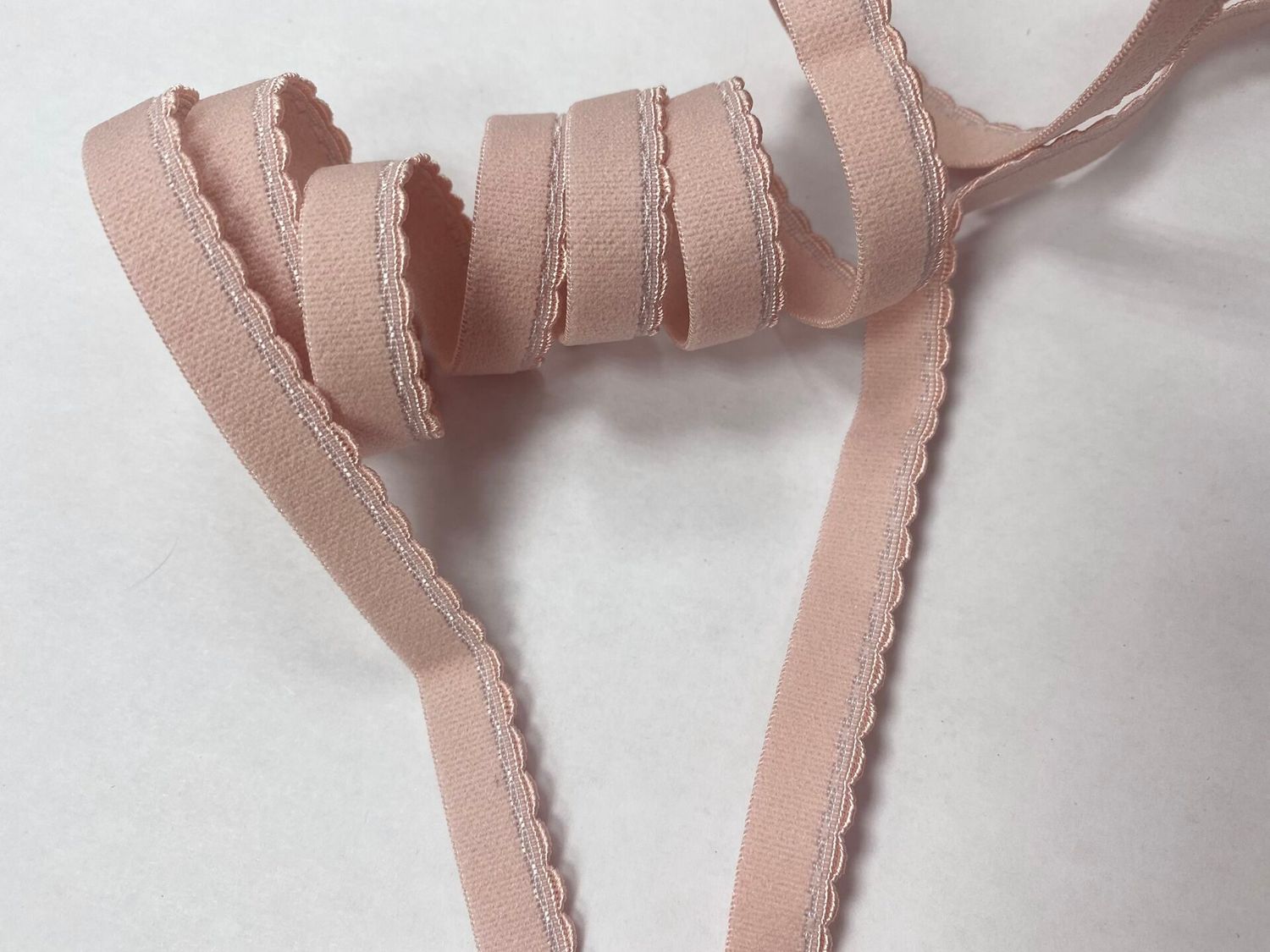 Decorative lingerie elastic 12mm dusty pink (50m)
