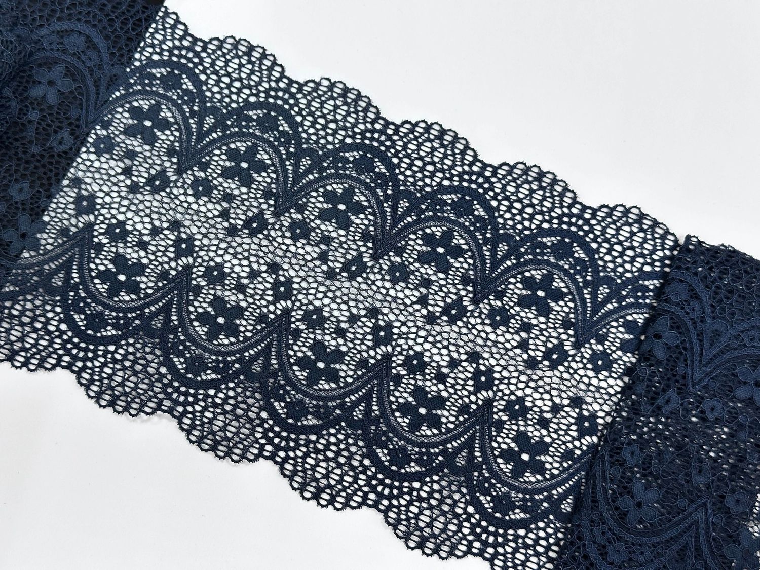 Elastic lace MO-D011 Majolica blue