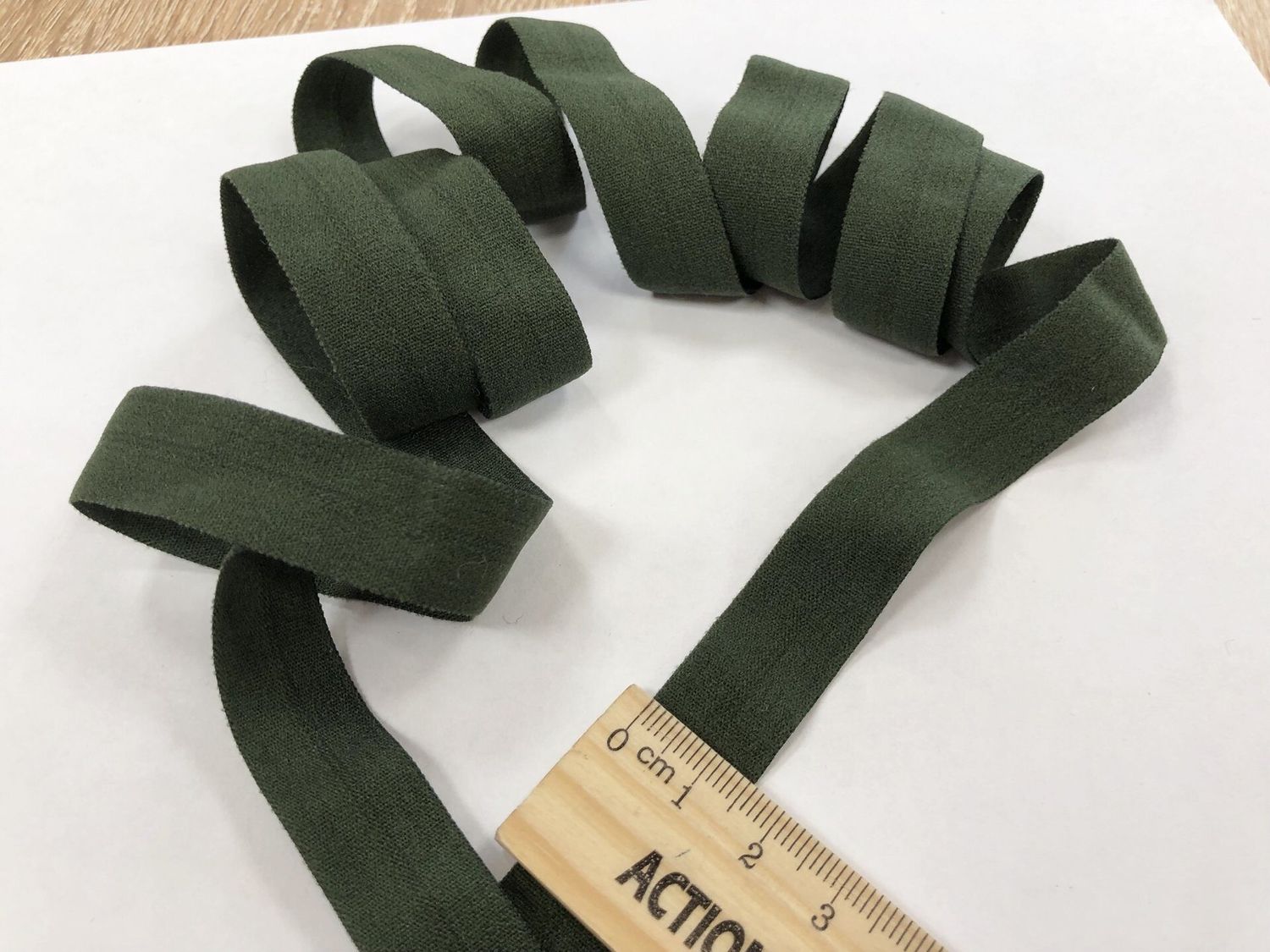 Elastic tape 15 W 626 khaki (50m)