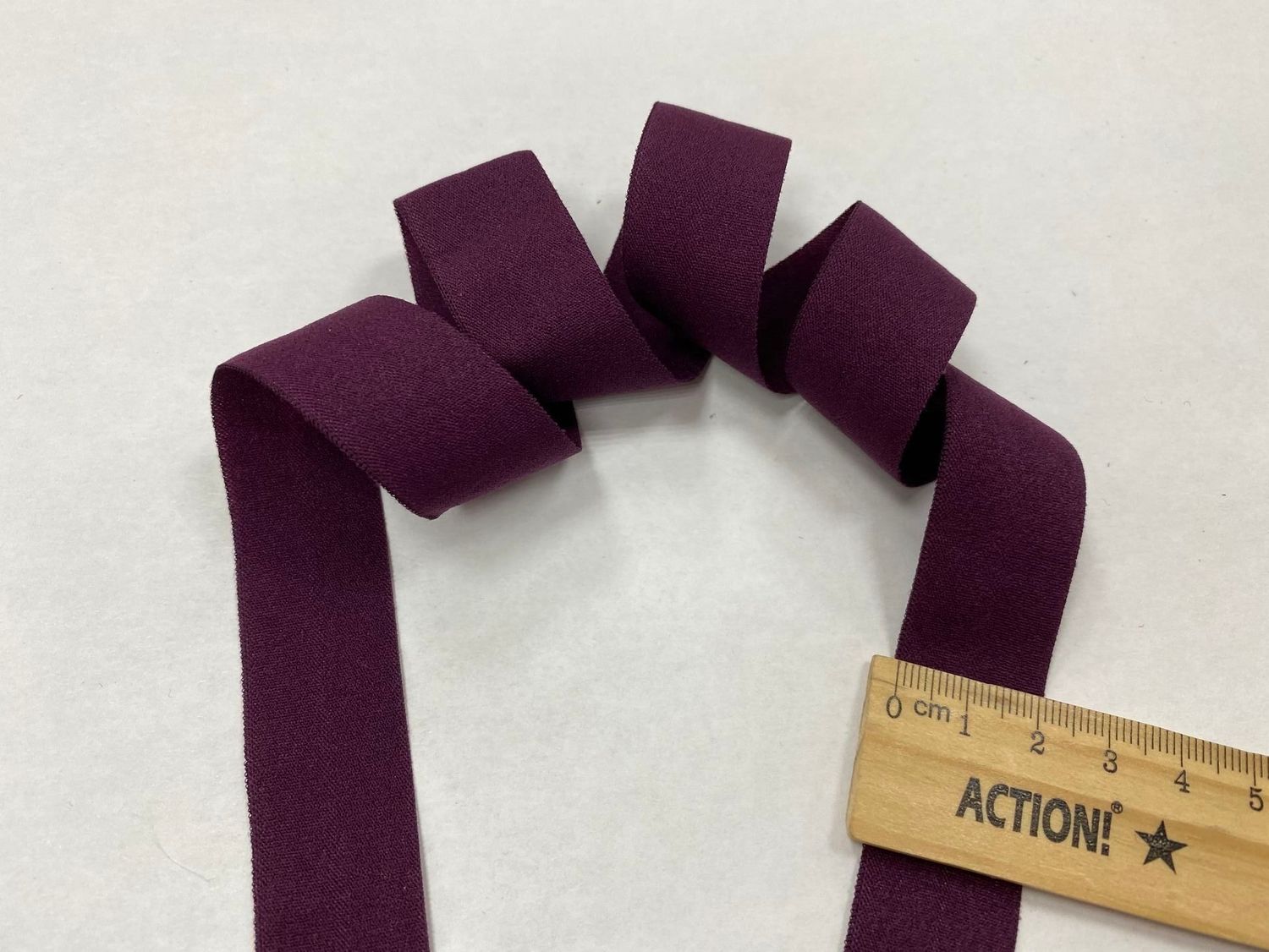 Elastic tape 20mm plum