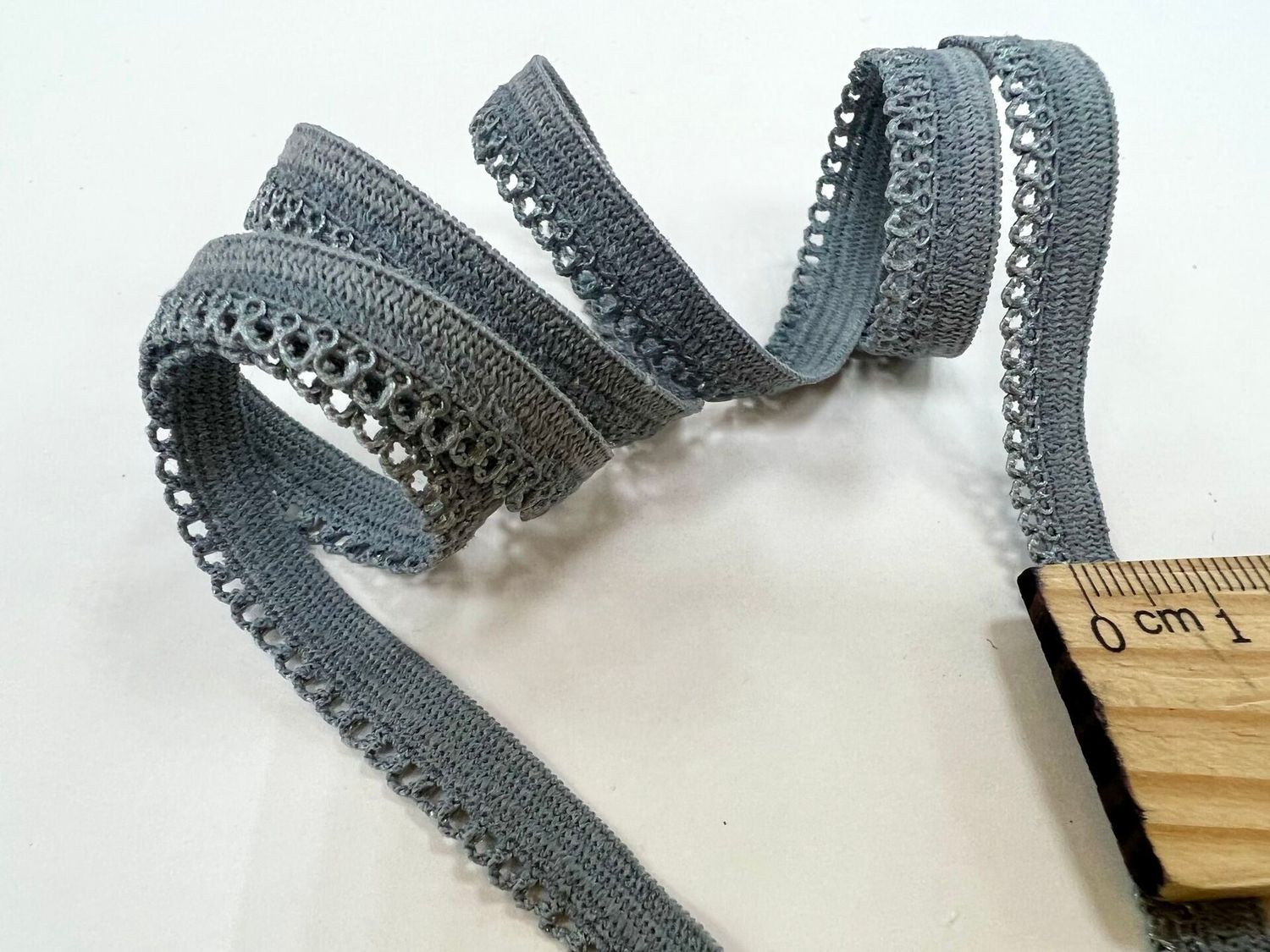 Decorative lingerie elastic flint grey (50m)