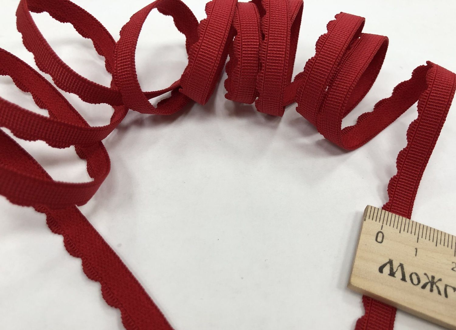 Decorative lingerie elastic 08 W 13734 red (50m)