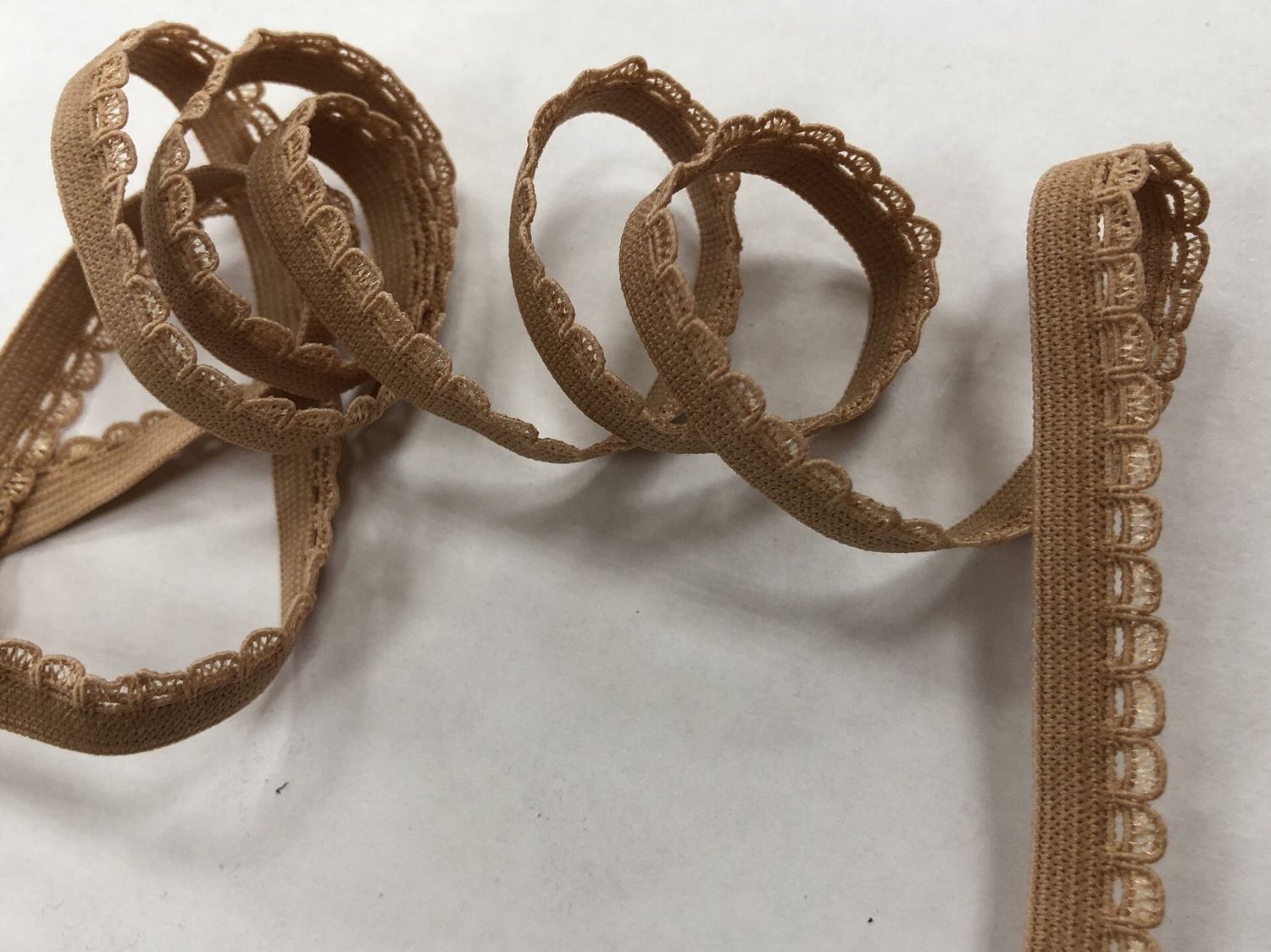 Decorative lingerie elastic 09 K 1311-Q nude (tanned skin tone with pinkish tint) (50m)