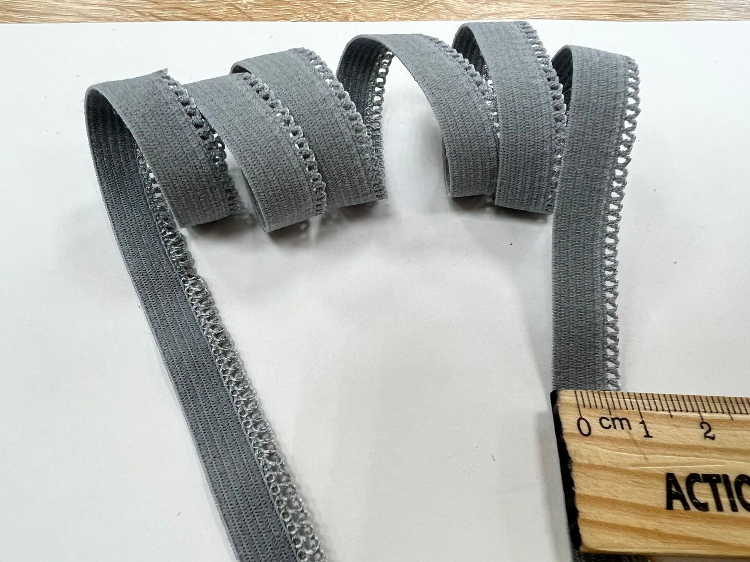 Decorative lingerie elastic 10 K 580 flint grey (50m)