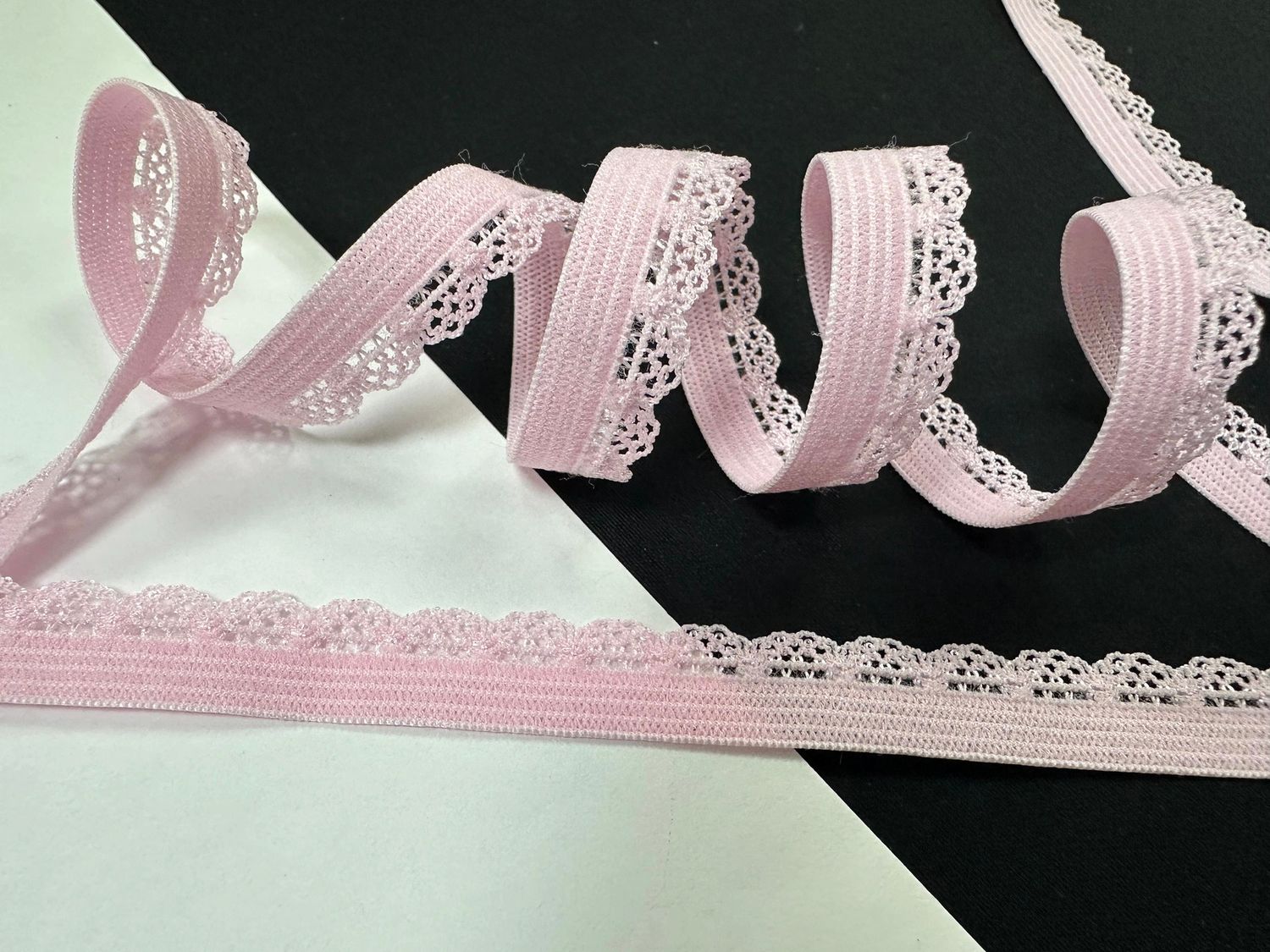 Decorative lingerie elastic 12 Z 1289 soft pink (50m)
