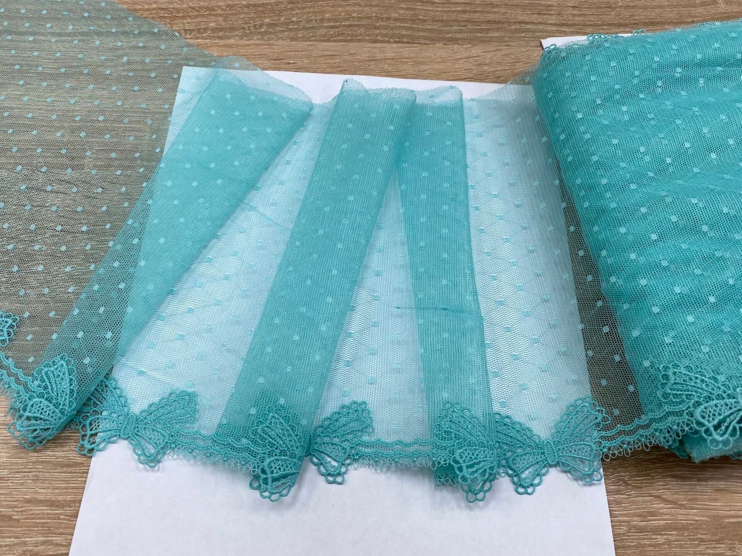Embroidered mesh lace FB--90114 Tiffany bows