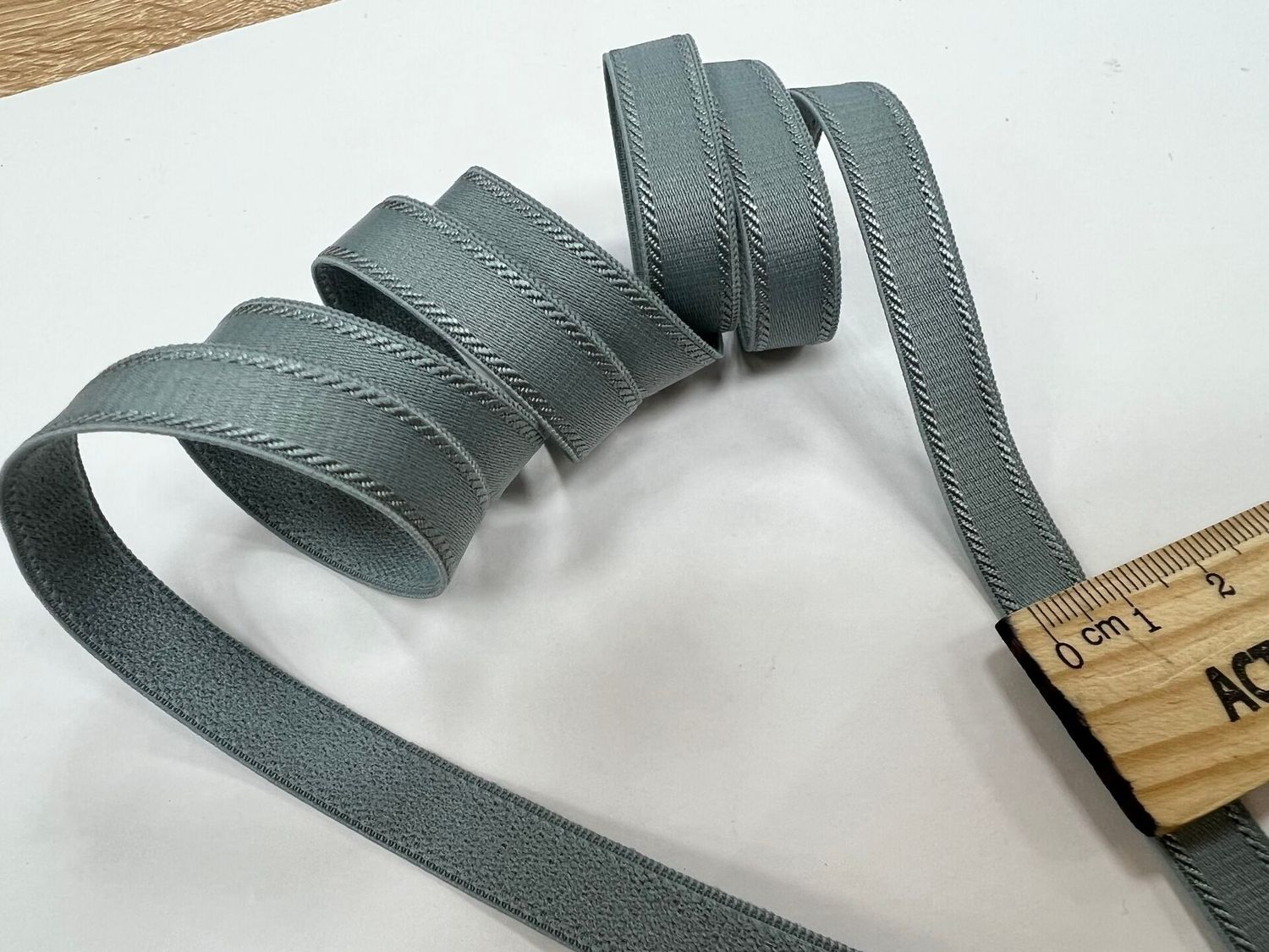 bra strap elastic flint grey 17-4405 50 meters