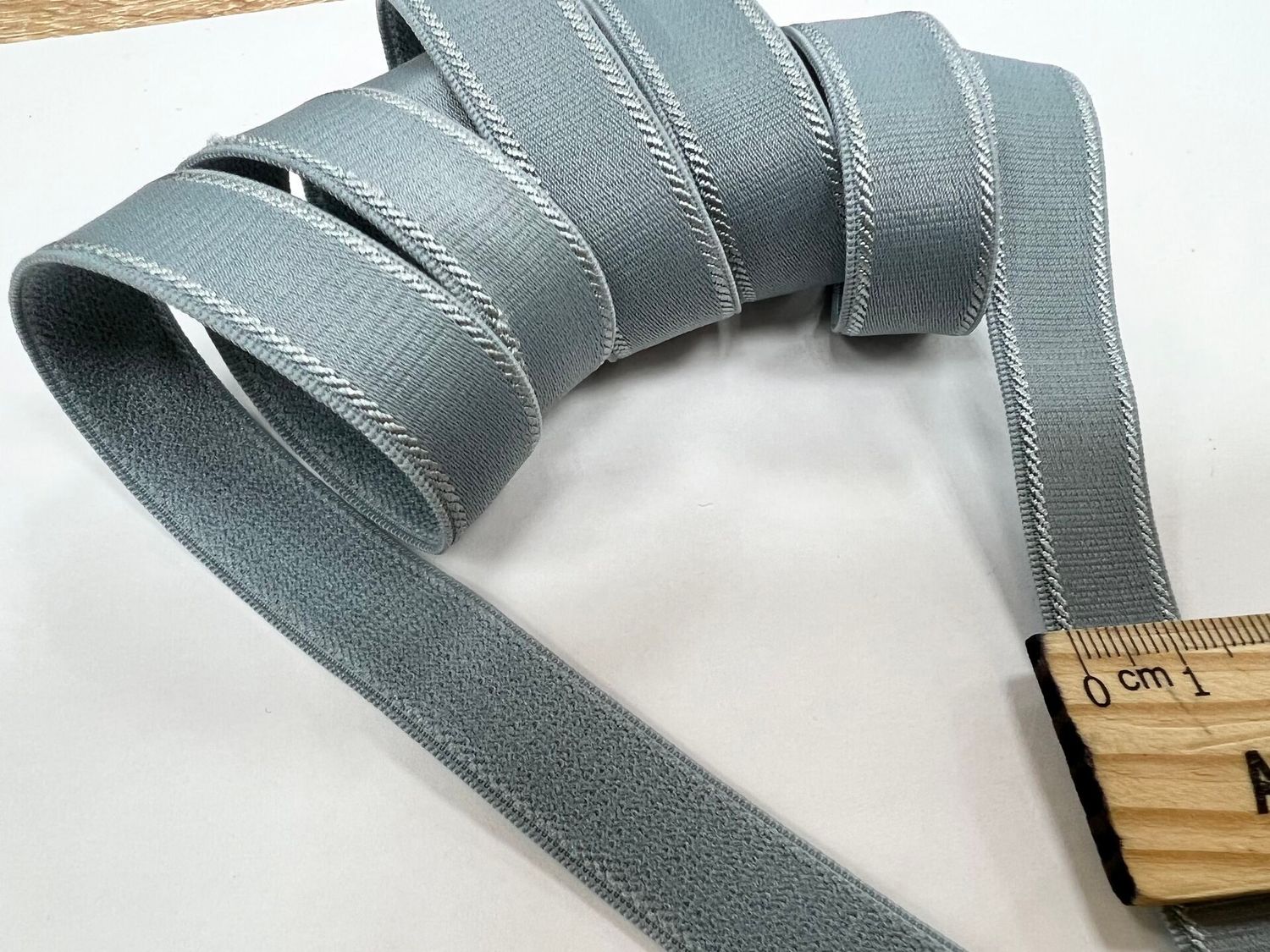bra strap elastic flint grey 18-3916 50 meters