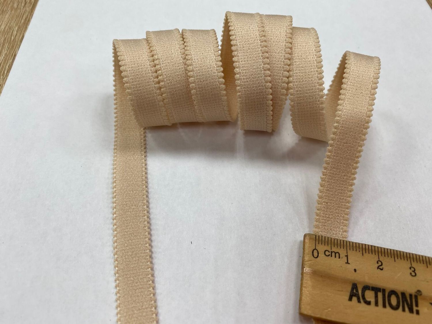 bra strap elastic beige 126  50 meters