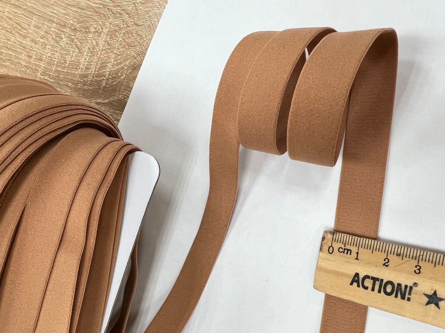 bra strap elastic camel matte 50 meters