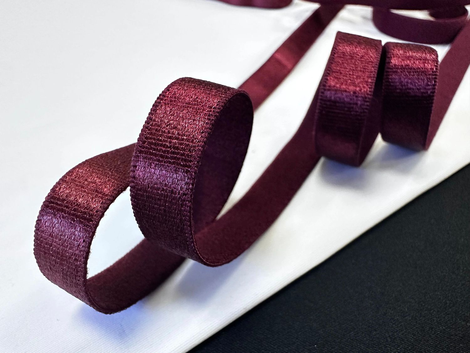 bra strap elastic wine 19-1725 50 meters