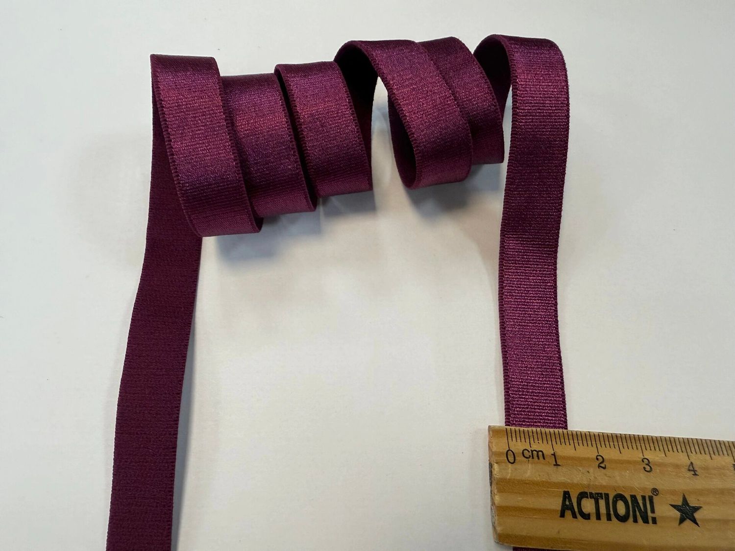 bra strap elastic light plum 50 meters