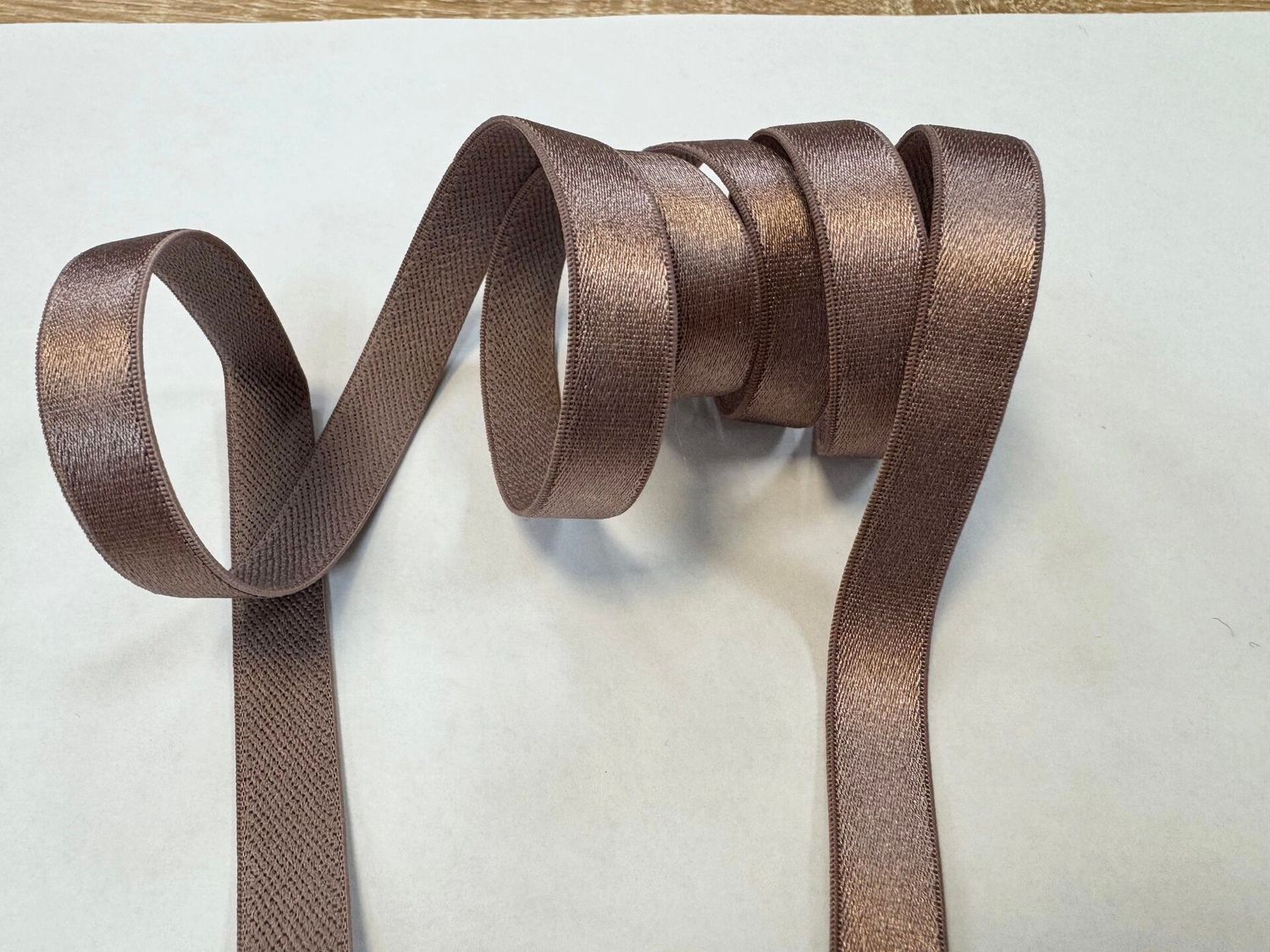 bra strap elastic coffee glossy 50 meters