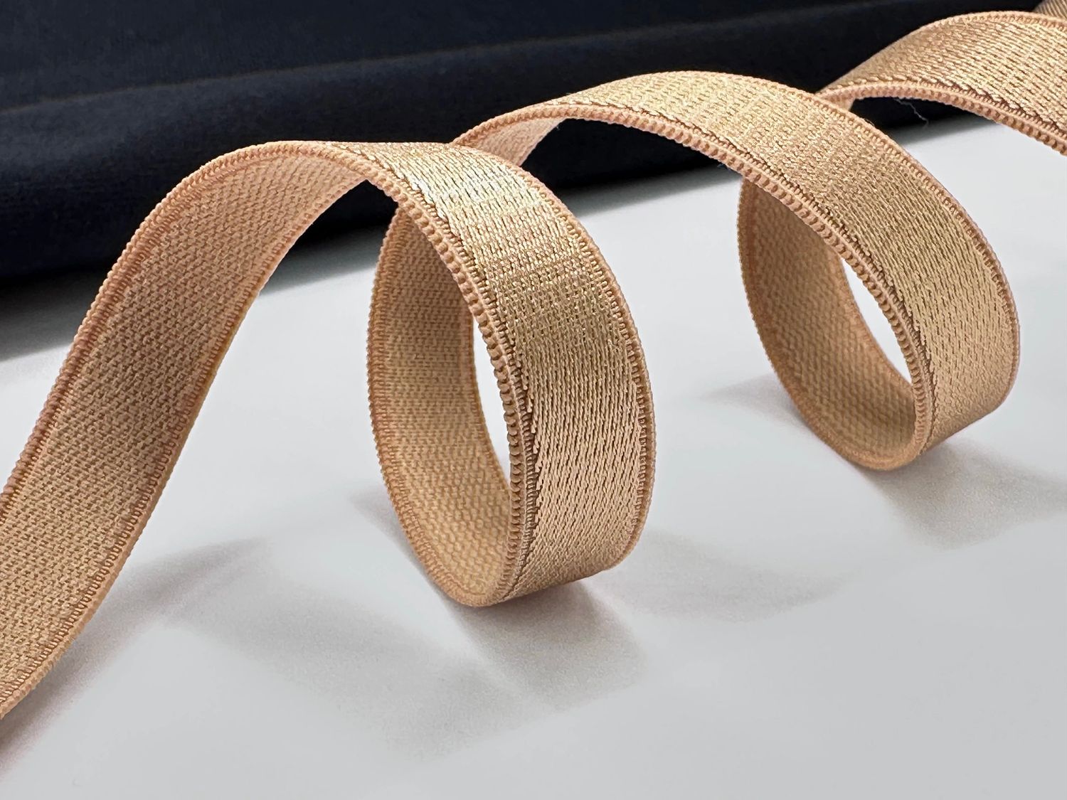 bra strap elastic nude glossy 50 meters