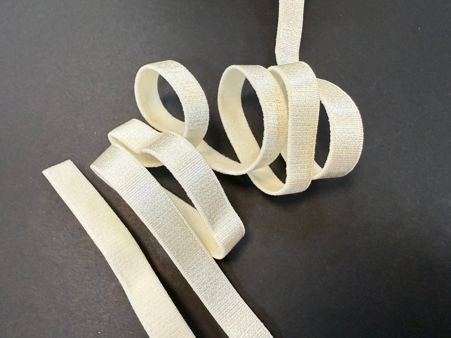 bra strap elastic antique white 50 meters