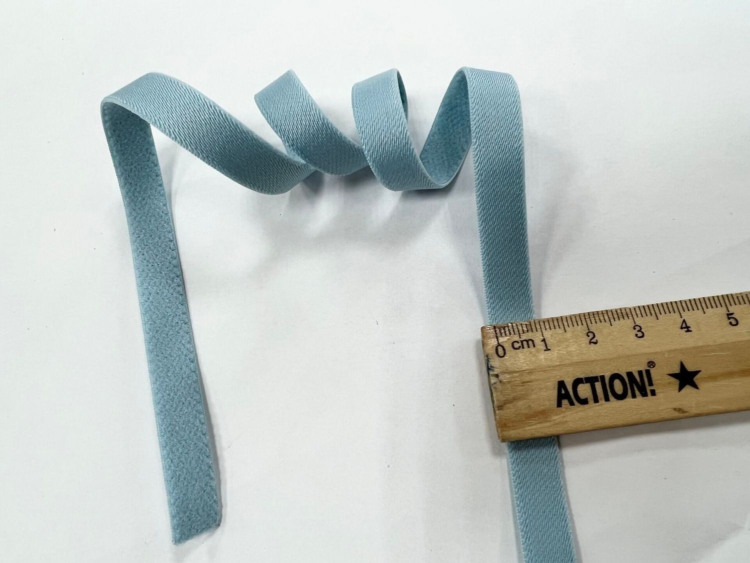 bra strap elastic light blue matte 50 meters