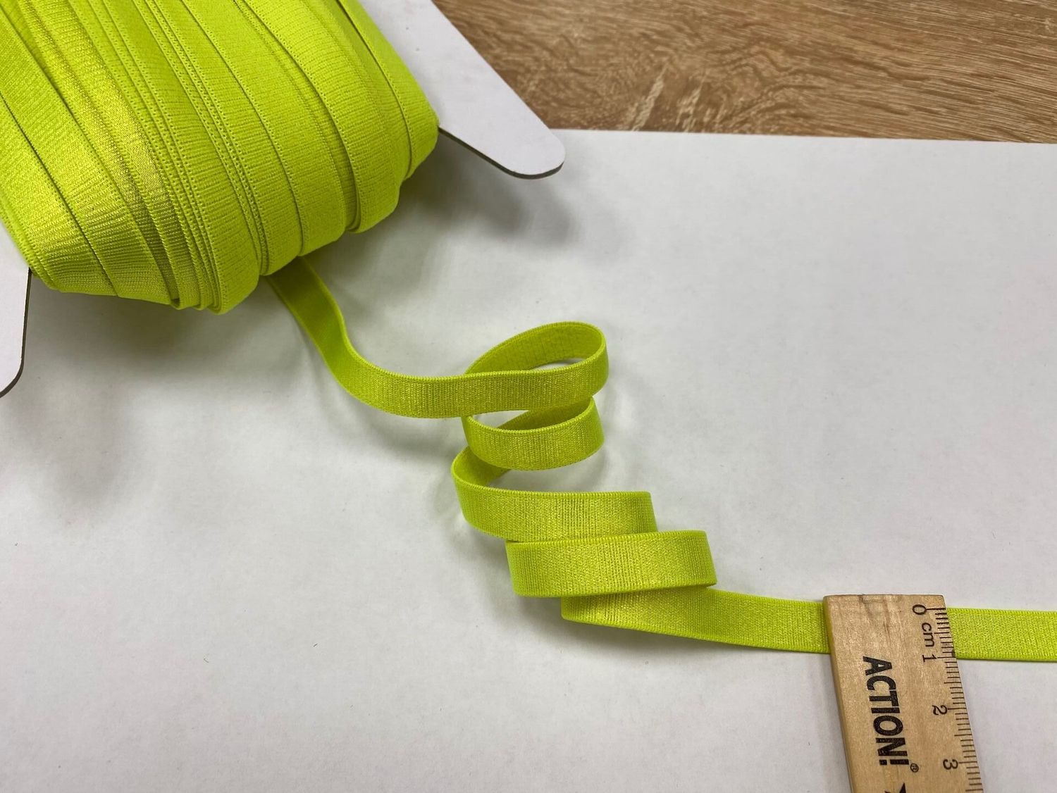 bra strap elastic lime neon 50 meters