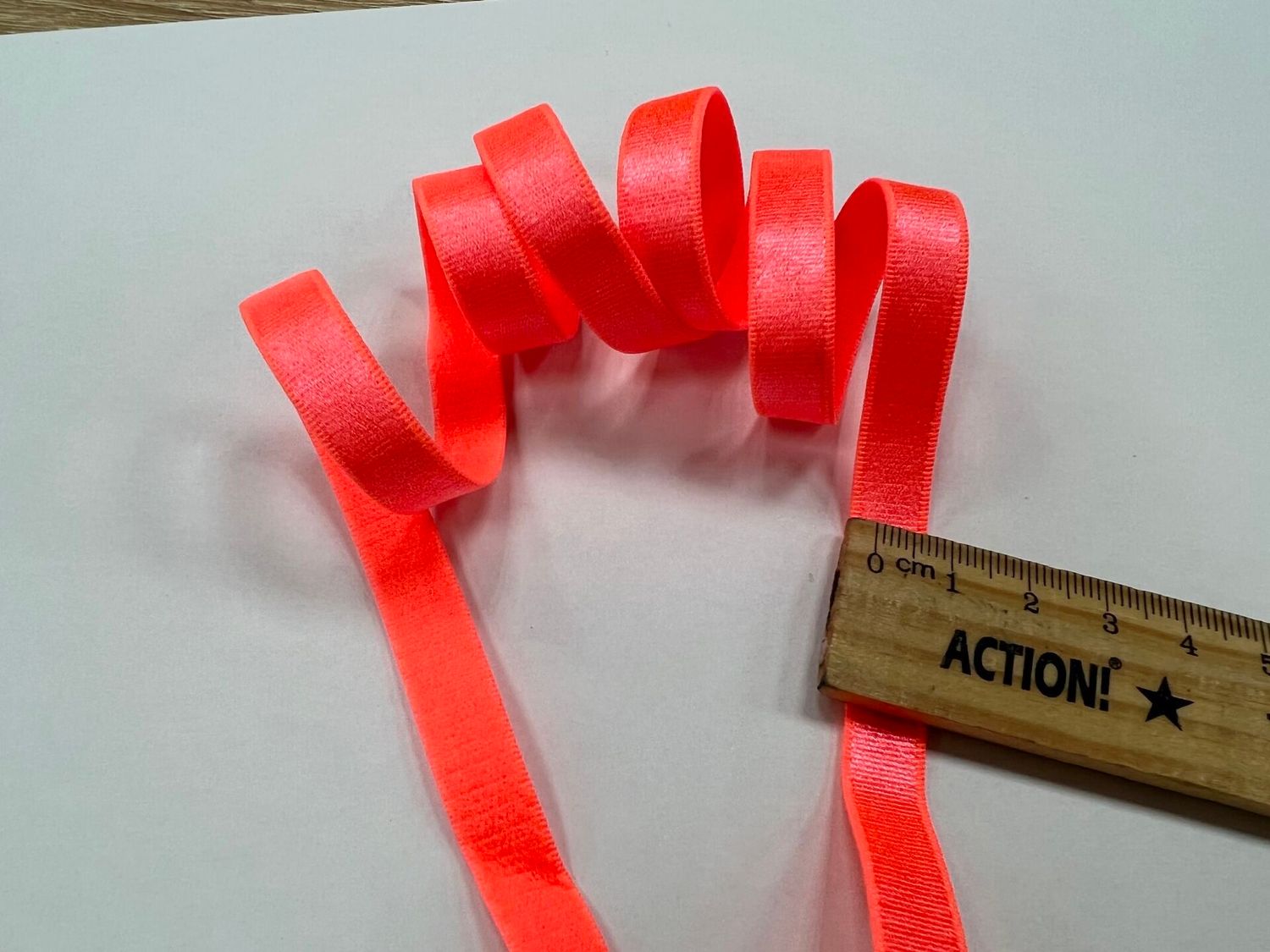 bra strap elastic orange neon 50 meters