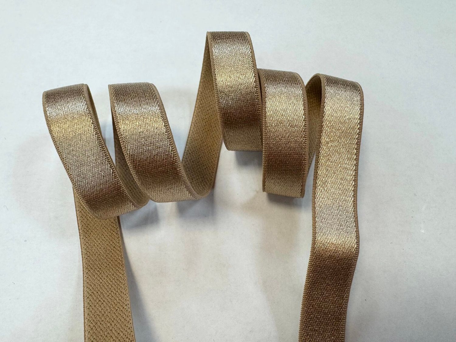 bra strap elastic glossy nude 50 meters