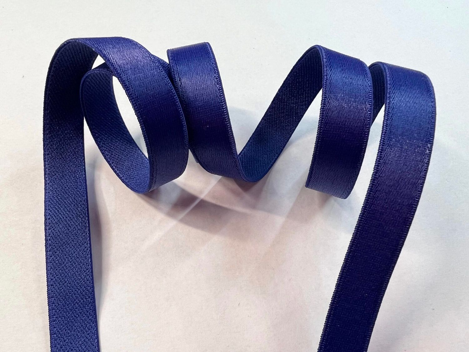 bra strap elastic cornflower glossy 50 meters