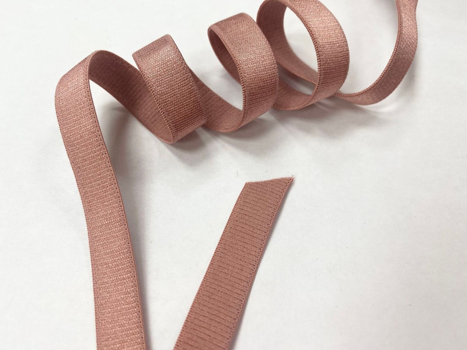 bra strap elastic dusty rose 50 meters