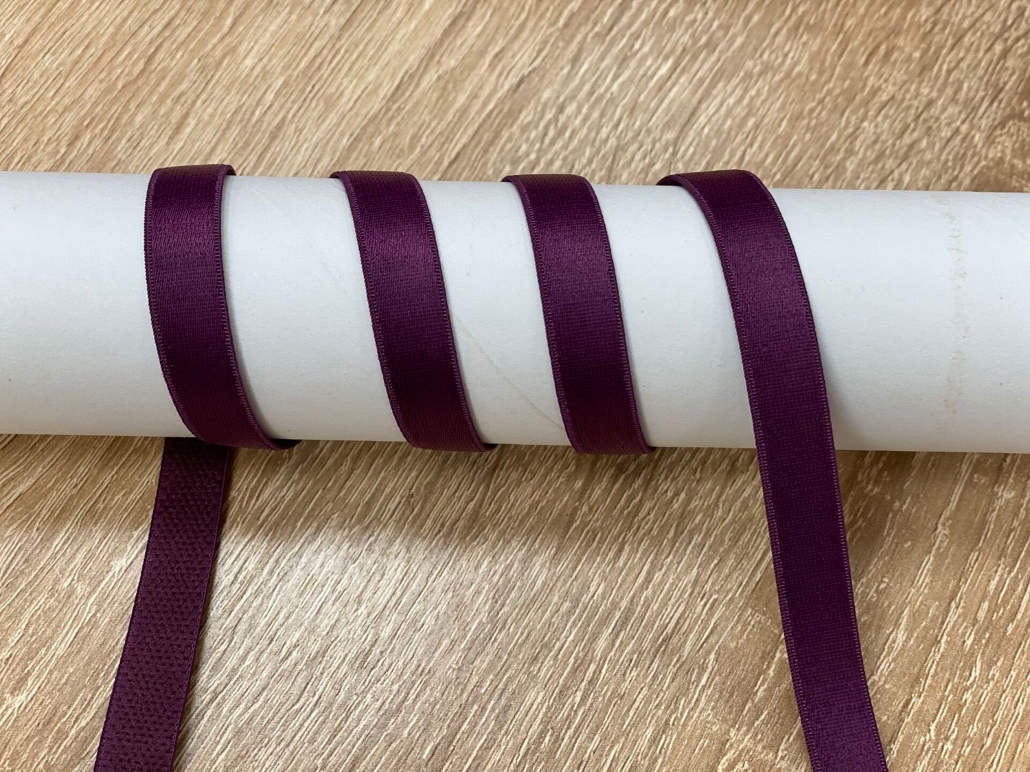 bra strap elastic plum glossy 50 meters