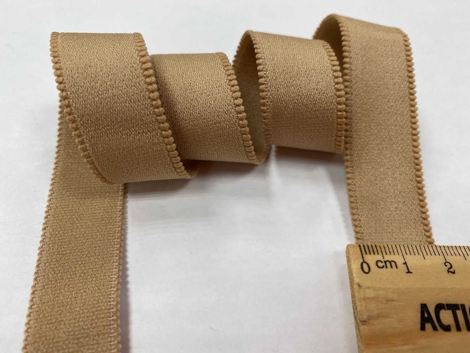bra strap elastic nude with pinkish tint, matte 50 meters