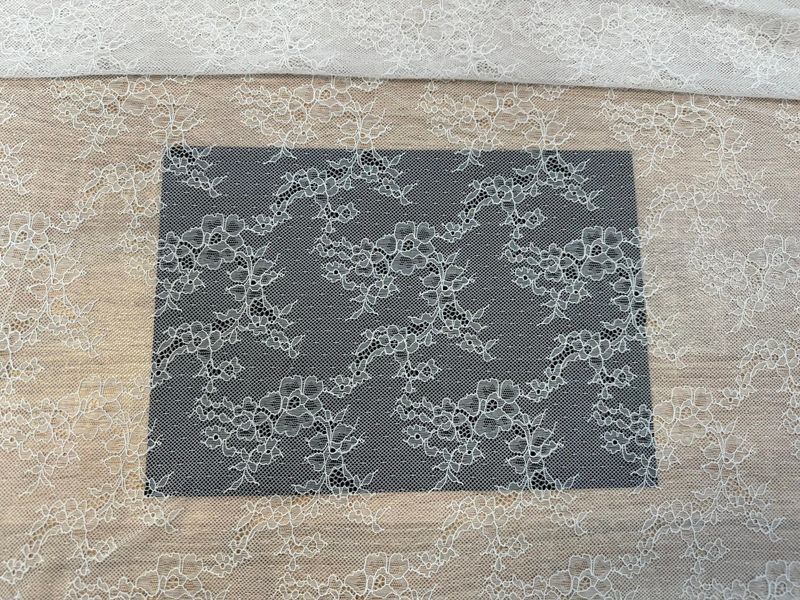 Ecru Stretch Guipure Lace Fabric 1meter