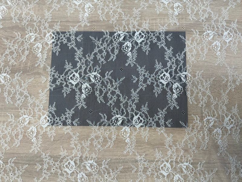 Ecru Stretch Guipure Lace Fabric 1meter
