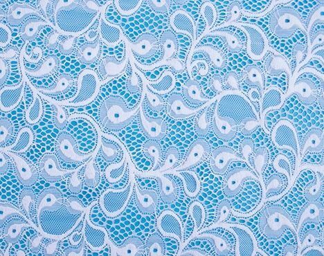 Ecru Stretch Guipure Lace Fabric 1meter