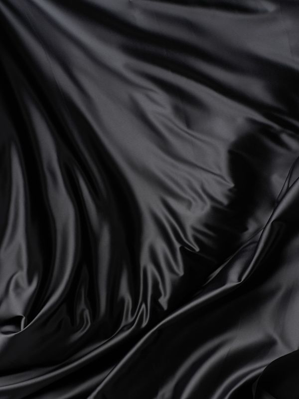 Black Stretch Lingerie Satin