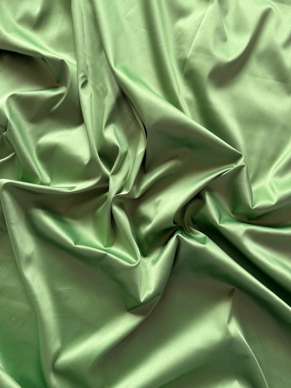delicate Nile Green stretch satin fabric 150 cm wide for sewing panties and bras