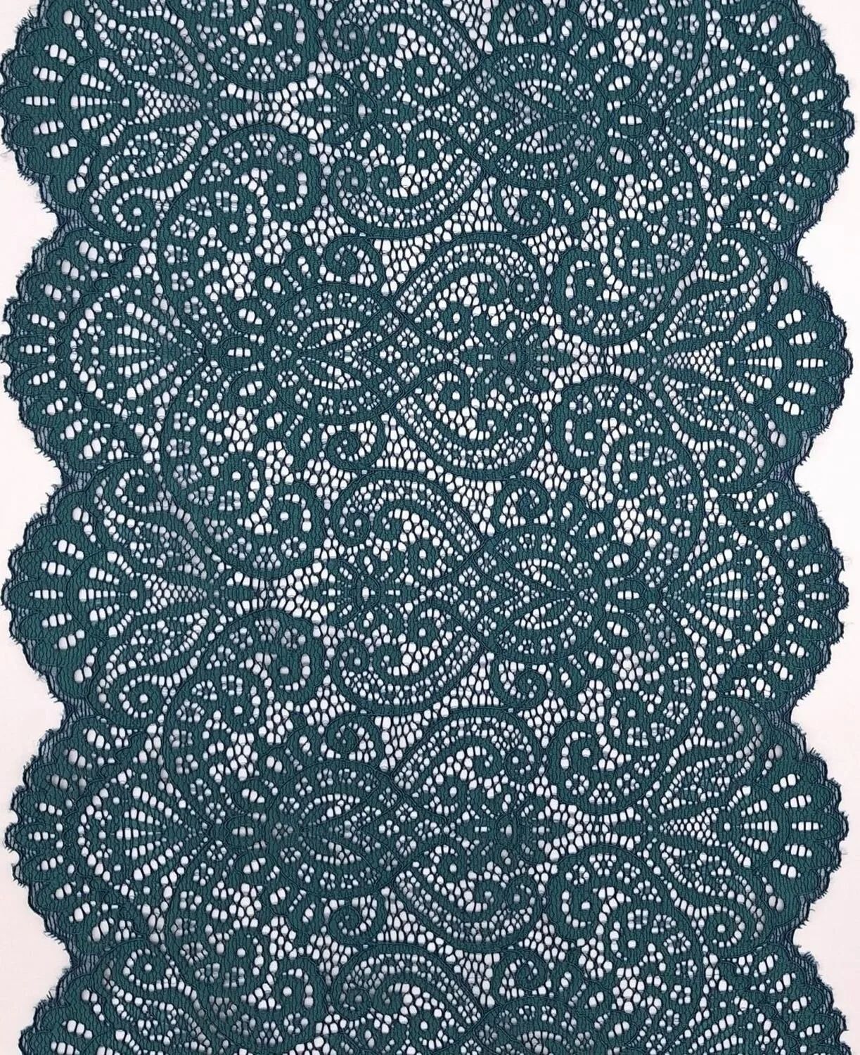 Emerald Green Stretch Lace 22 cm