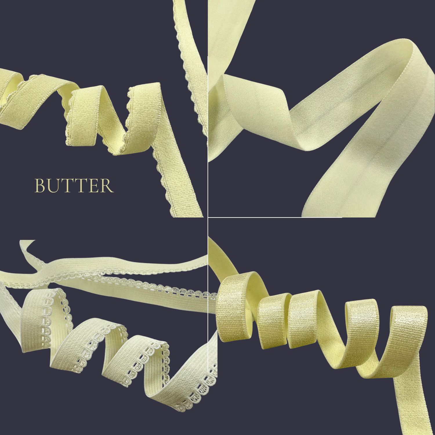 Butter Yellow Lingerie Elastics