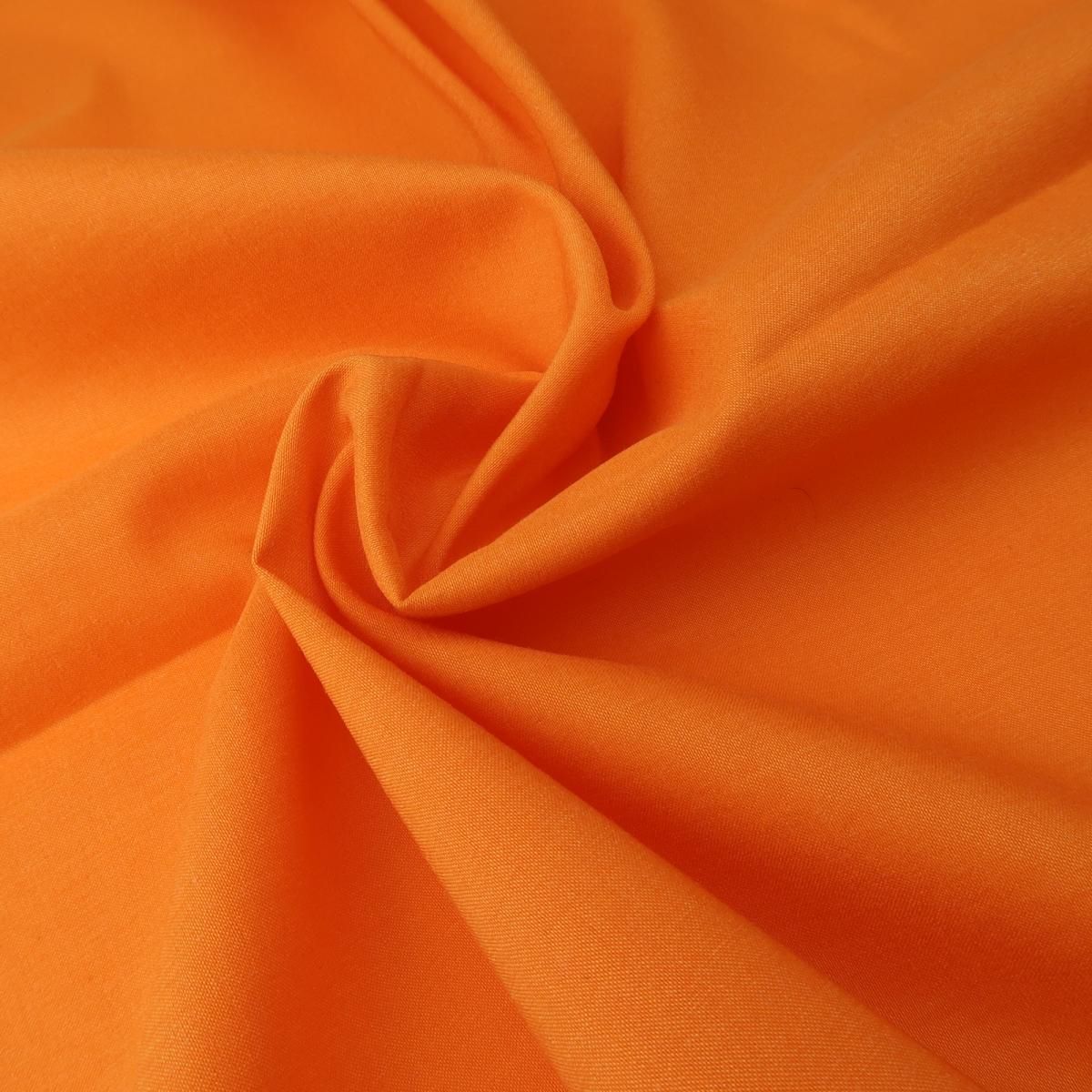 Orange Stretch Cotton Fabric