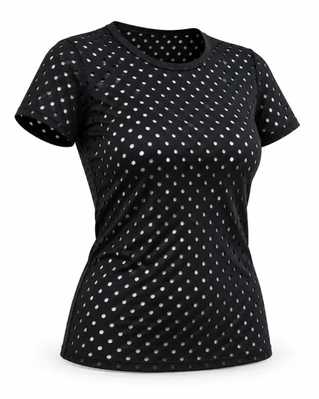 Black Perforated Stretch Mesh 175 cm (69") – DOGI
