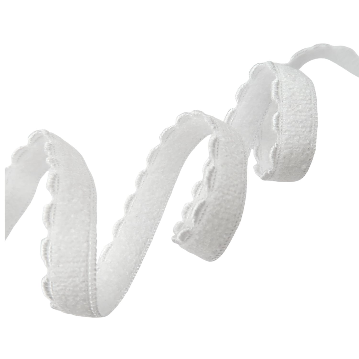 White Picot Elastic 8 mm Lauma