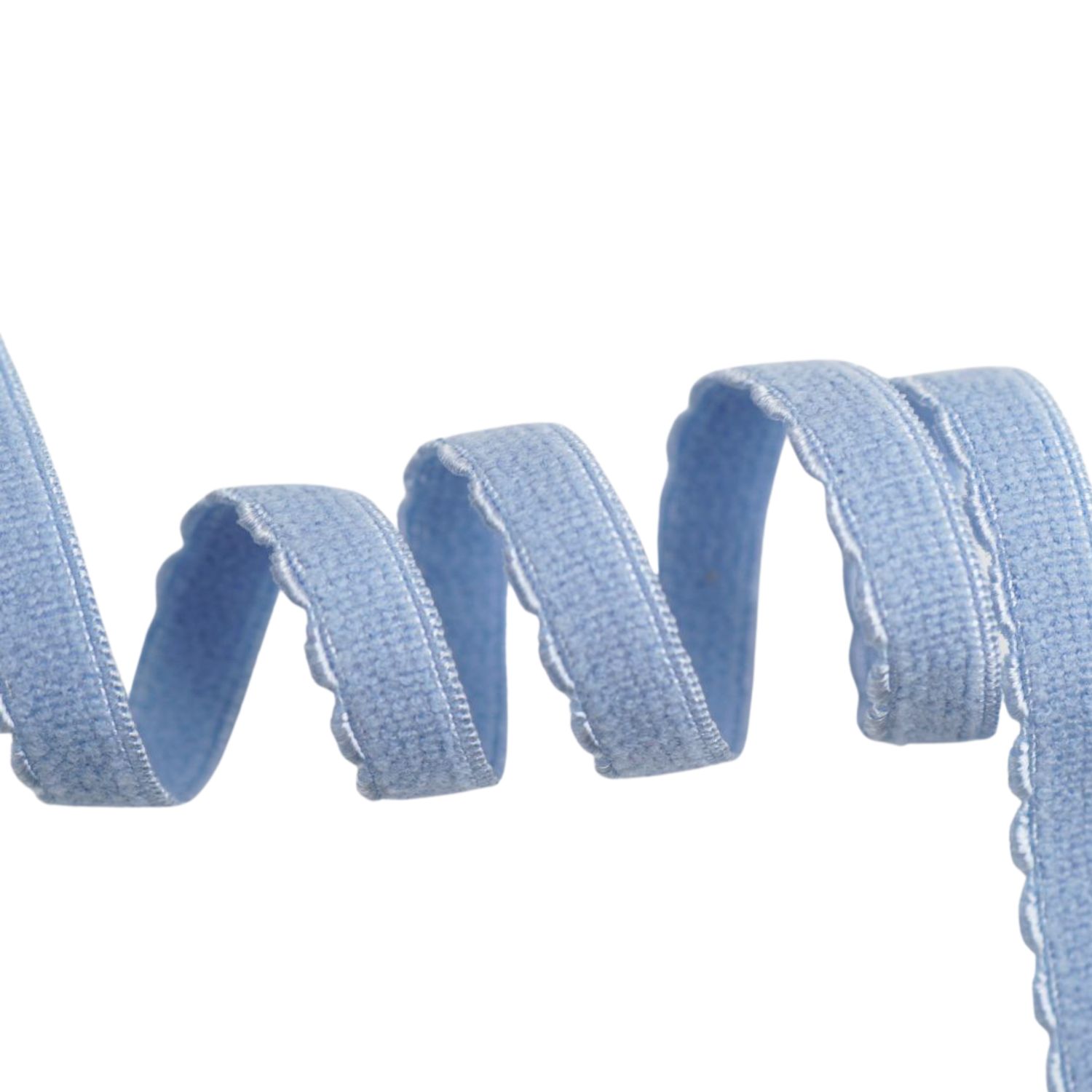 Light Blue Picot Elastic 8 mm Lauma