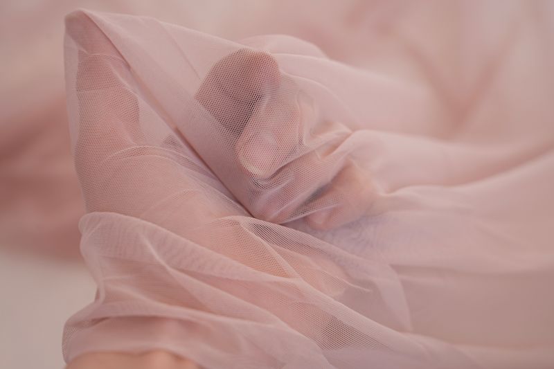 Dusty Rose Ultra Thin Stretch Mesh 145 cm (57")