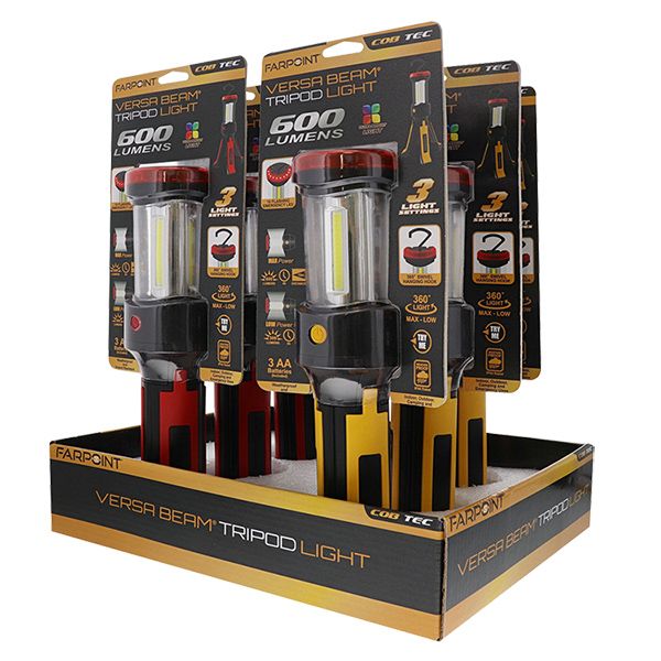 885-0145 - 6dsp - 600lm Versa Beam Tripod Light