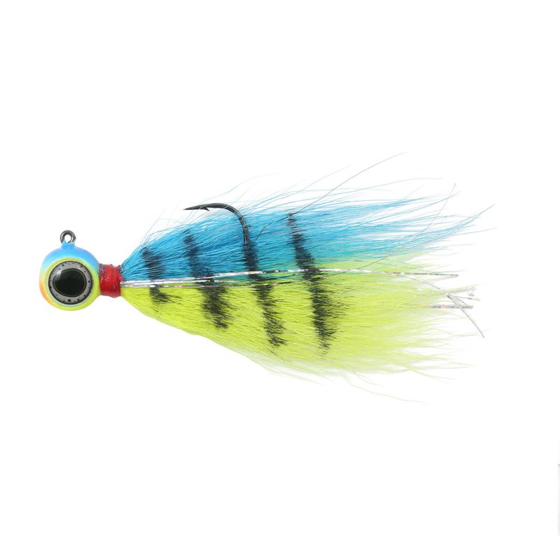 622-0323-07 - Deep-Vee Bucktail Jig - Parrot - 3/8oz
