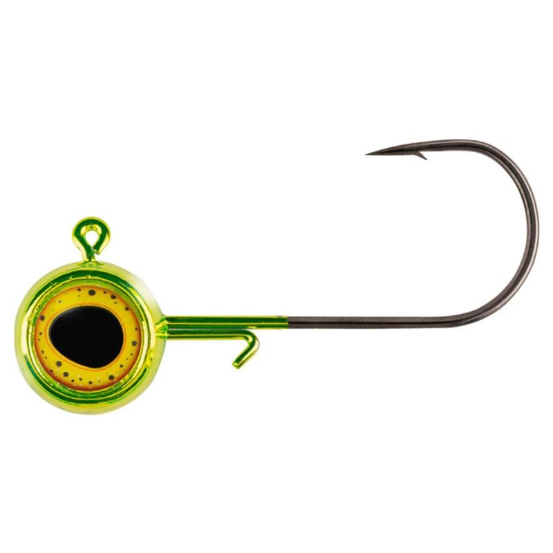 622-0313-02 - Deep-Vee Jig - Chartreuse - 3/8oz - 3pk