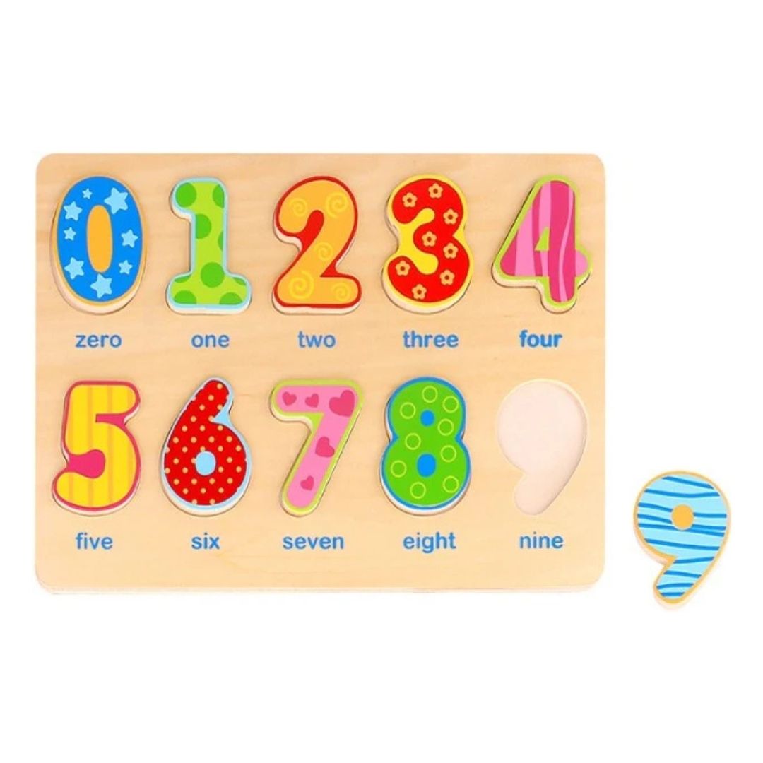 762-0002 - Toysters Wooden Numbers Puzzle
