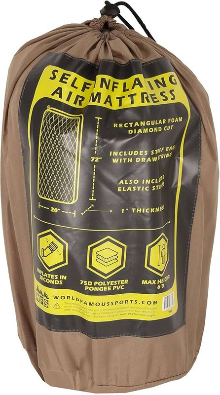 935-0432-02 - Self-Inflating Air Mattress - 72inx20in