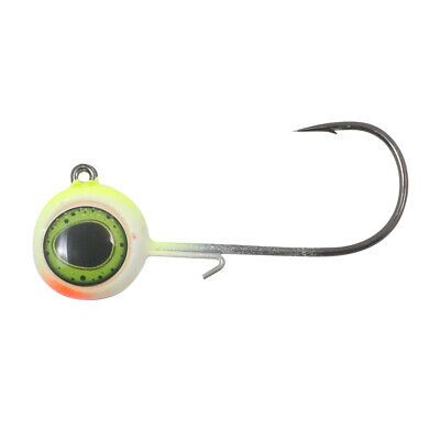 622-0312-02 - Deep-Vee Jig - Chartreuse - 1/4oz - 3pk