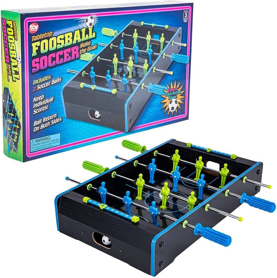 686-0018 - Neon Wooden Tabletop Foosball Game - 20x12in