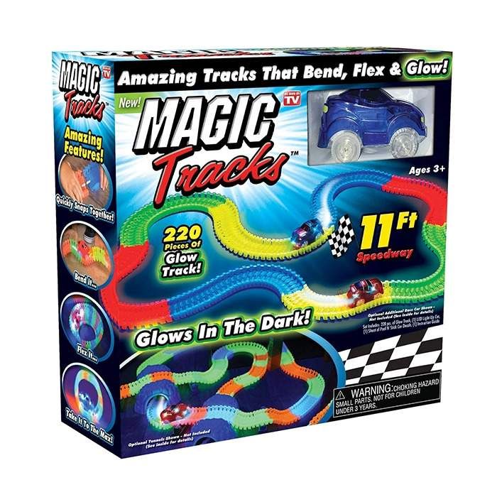 013-0252 - MAGIC TRACK LARGE W/2 B/OCARS - 117PC SET