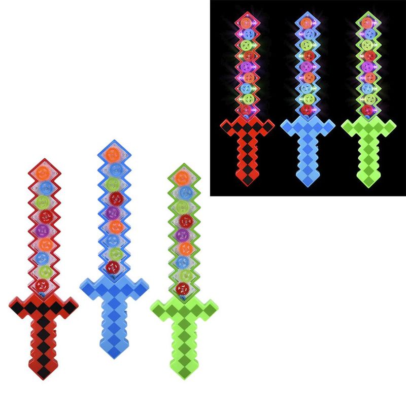 686-0016 - 18in Lightup Gear Pixel Sword