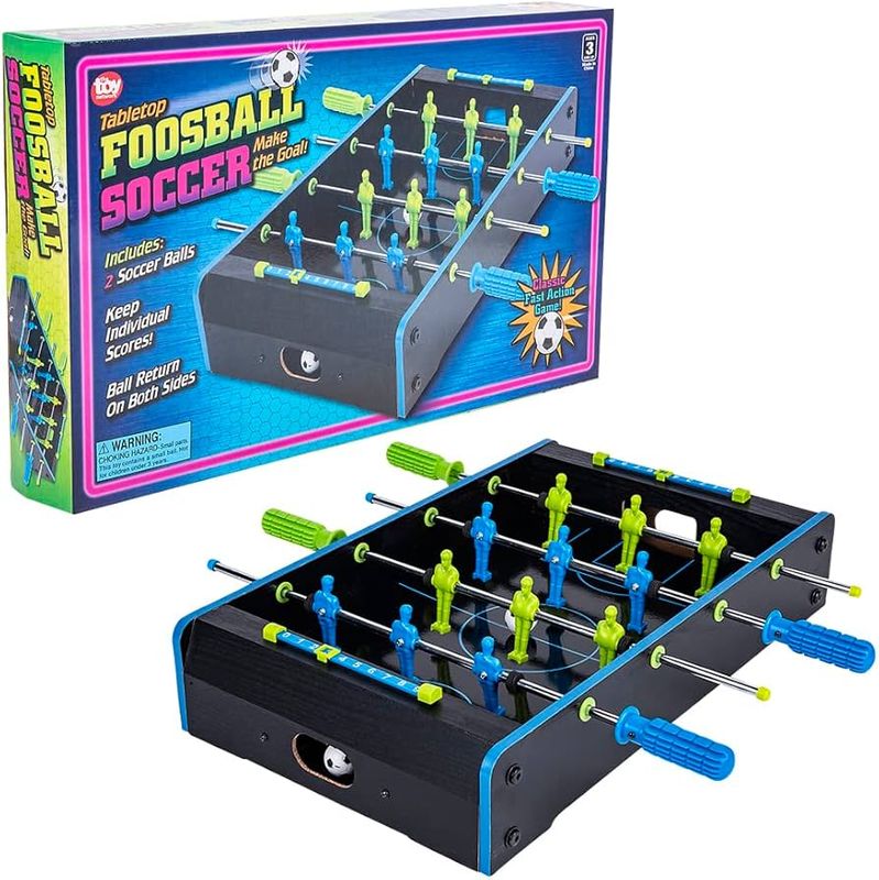 686-0018 - Neon Wooden Tabletop Foosball Game - 20x12in