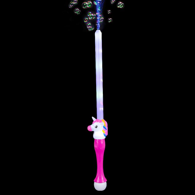 686-0002 - 29in Lightup Unicorn Bubble Sword 24pc